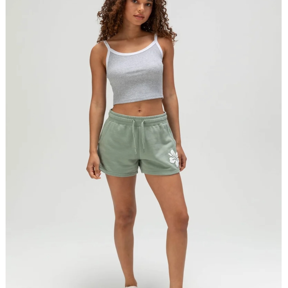 Tillys Ringer Cami Top Gray White Trim – Size M – New Without Tags - Picture 3 of 7
